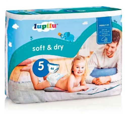 Подгузники Lupilu Soft&Dry 5 (11-23 кг) 44 шт Подгузники Lupilu Soft&Dry 5 (11-23 кг) 44 шт