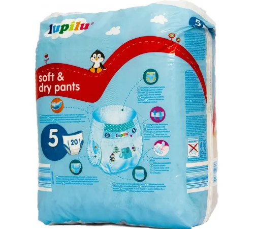 Підгузники-трусики Lupilu Soft&Dry 5 (13-20кг) 20 шт Підгузники-трусики Lupilu Soft&Dry 5 (13-20кг) 20 шт