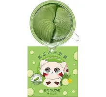 Гидрогелевые патчи для глаз Sersanlove Blueberry Cucumber Water Optic Eye Mask 60 шт