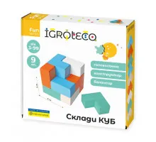 Головоломка-конструктор-балансир 900170 Составь куб 9 деталей