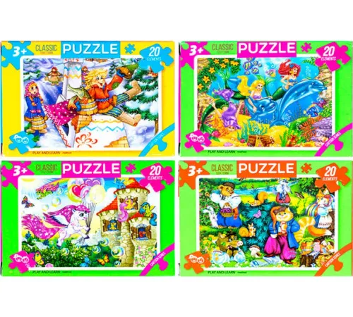 Пазли Danko Toys 20 елементів в асортименті