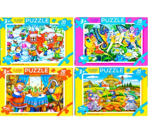 Пазли Danko Toys 20 елементів в асортименті