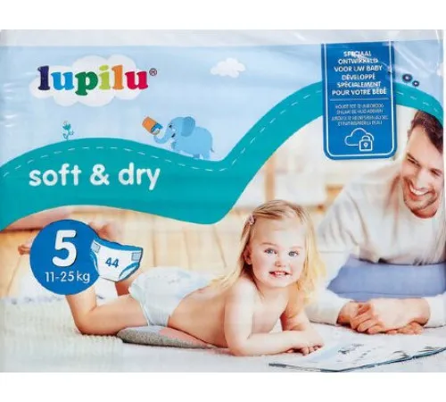Підгузники Lupilu Soft&Dry 5 (11-23 кг) 44 шт Підгузники Lupilu Soft&Dry 5 (11-23 кг) 44 шт