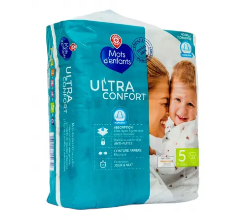 Підгузки Mots d’enfants Ultra Confort 5 (11-25кг) 23 шт Підгузки Mots d’enfants Ultra Confort 5 (11-25кг) 23 шт