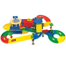 Игровой набор Wader 53140 Гараж с трассой