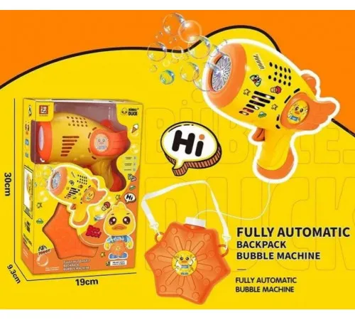 Пістолет з мильними бульбашками 2023-49 А Bubble Duck на батарейках Пістолет з мильними бульбашками 2023-49 А Bubble Duck на батарейках