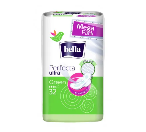 Гигиенические прокладки Bella Perfecta Ultra Green 32 шт Гигиенические прокладки Bella Perfecta Ultra Green 32 шт