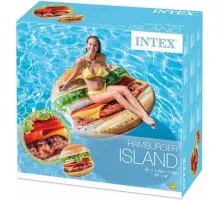 Матрац надувний Intex 58780 Гамбургер 145х142 см