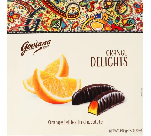 Мармелад жувальний Goplana Orange у шоколаді 190 г Мармелад жувальний Goplana Orange у шоколаді 190 г