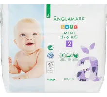 Подгузники Anglamark 2 (3-6 кг) 28 шт