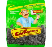 Насіння соняшника смажене Сан Санич солоне 100 г