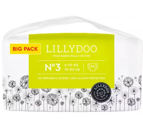 Подгузники Lillydoo 3 (6-10 кг) 44 шт Подгузники Lillydoo 3 (6-10 кг) 44 шт