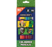 Карандаши детские двухцветные Yes 290744 Minecraft 12 шт 24 цветов
