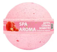 Детская солевая бомбочка для ванны Bioton Spa&Aroma Клубничное Мороженое 75 г