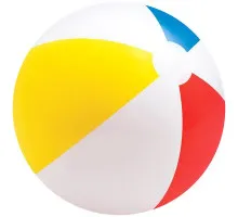 М'яч надувний різнокольоровий Intex 59020 51см
