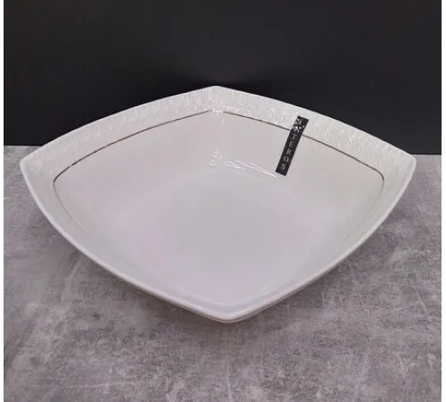 Салатник квадратный  7 Interos S011617-A Снежная королева 17 см