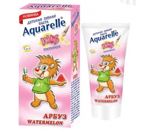 Зубна паста для дітей Aquarelle Kids Кавун 50 мл Зубна паста для дітей Aquarelle Kids Кавун 50 мл