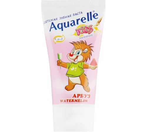 Зубна паста для дітей Aquarelle Kids Кавун 50 мл Зубна паста для дітей Aquarelle Kids Кавун 50 мл