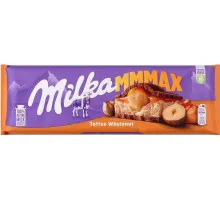 Шоколад молочный Milka Toffee Wholenut 300 г