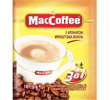 Напій кавовий розчинний MacCoffee 3в1 Французька ваніль 18 г