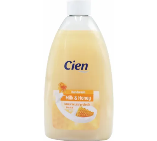 Жидкое крем-мыло Cien Milk & Honey запаска 500 мл Жидкое крем-мыло Cien Milk & Honey запаска 500 мл