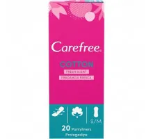 Ежедневные гигиенические прокладки Carefree Cotton 20 шт