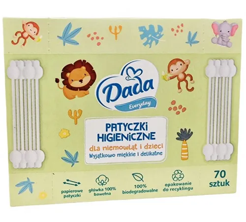 Ватные палочки детские Dada 70 шт