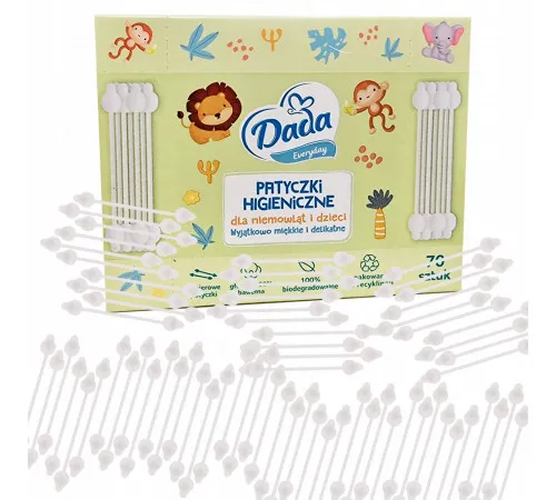 Ватные палочки детские Dada 70 шт
