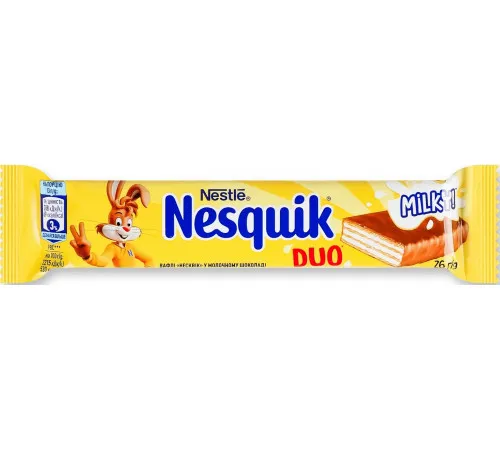 Шоколадный батончик Nestle Nesquik Duo 26 г