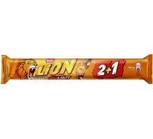 Батончик шоколадний Nestle Lion Арахіс і солона карамель 2+1 90 г