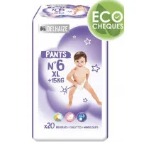 Подгузники-трусики Delhaize 6 (15+ кг) 20 шт