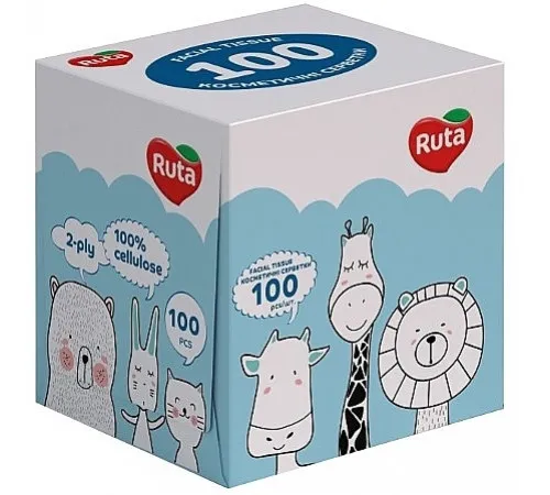 Серветка косметична Ruta Kids в коробці 100 листів Серветка косметична Ruta Kids в коробці 100 листів