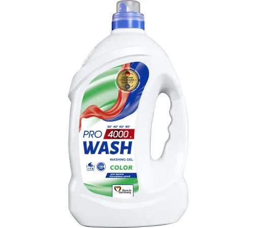 Гель для прання Pro Wash Color 4000 г Гель для прання Pro Wash Color 4000 г