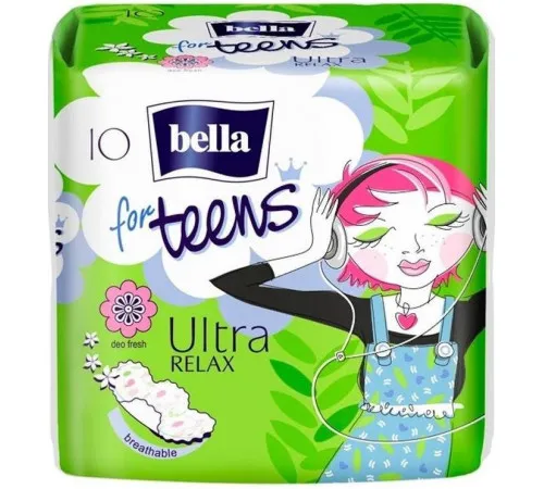 Гігієнічні прокладки Bella for Teens: Ultra Relax 10 шт Гігієнічні прокладки Bella for Teens: Ultra Relax 10 шт