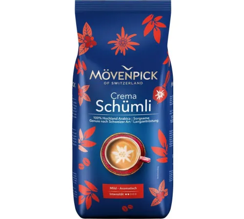 Кава в зернах Movenpick Crema Schumli 1 кг Кава в зернах Movenpick Crema Schumli 1 кг