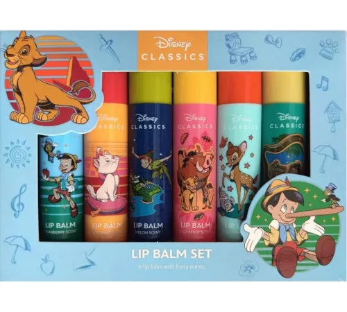 Набор детских бальзамов для губ Disney Classics 6 шт