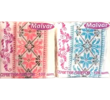 Серветка Malvar Вишиванка орнамент 100 шт