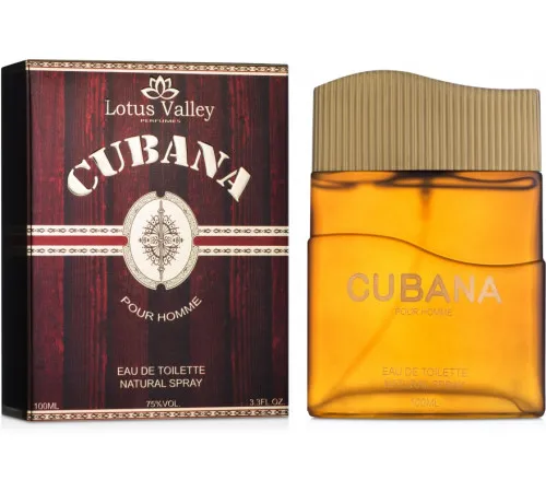 Туалетная вода мужская Lotus Valley Cubana 100 мл Туалетная вода мужская Lotus Valley Cubana 100 мл