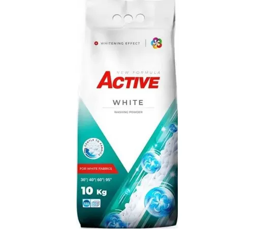 Стиральный порошок Active White 10 кг 135 циклов стирки Стиральный порошок Active White 10 кг 135 циклов стирки
