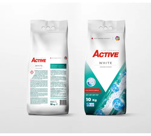 Стиральный порошок Active White 10 кг 135 циклов стирки Стиральный порошок Active White 10 кг 135 циклов стирки