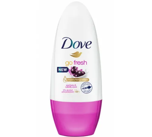 Дезодорант женский Dove шариковый ягоды Асаи и водяная Лилия 50 мл
