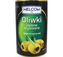 Оливки Helcom зелені без кісточки ж/б 4.15 кг
