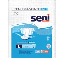 Подгузники для взрослых Seni Standart Air Large 100-150 см 10 шт