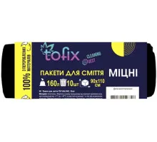 Пакети для сміття Tofix 160 л 10 шт міцні