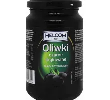 Оливки Helcom чорні без кісточки скло 330 г
