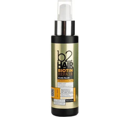Флюїд-філер В2 Hair Biotin Repair для Пошкодженого та Тьмяного волосся 100 мл Флюїд-філер В2 Hair Biotin Repair для Пошкодженого та Тьмяного волосся 100 мл
