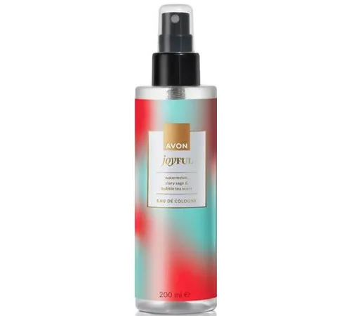 Спрей для тела Avon Joyful с нотами арбуза, мускатного шалфея и бабл-чая 200 мл
