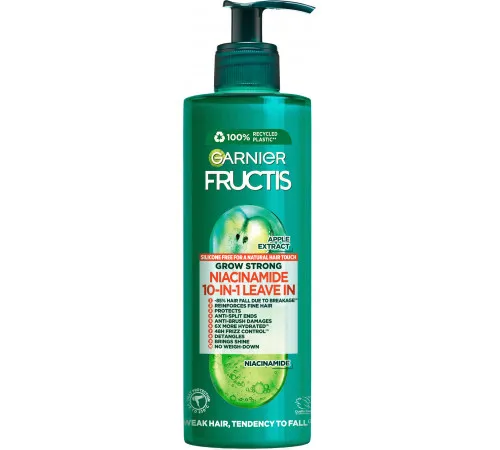 Комплексное средство без смывания Garnier Fructis Рост в полную силу 10в1 400 мл