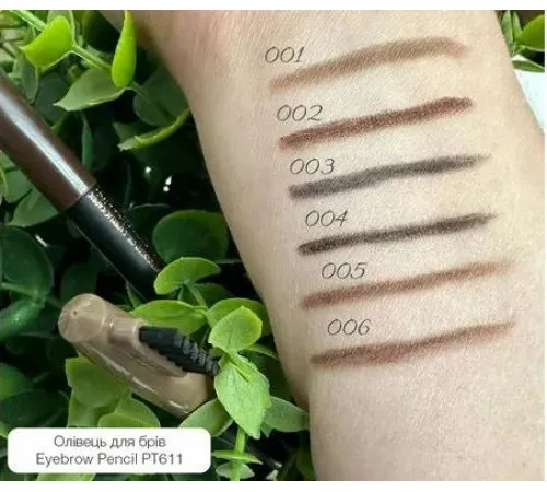 Олівець для брів зі щіточкою TopFace Eyebrow Pencil 006 Олівець для брів зі щіточкою TopFace Eyebrow Pencil 006