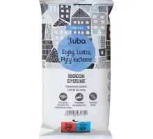 Вологі серветки Luba Comfort для очищення скляних та блискучих поверхонь 32 шт